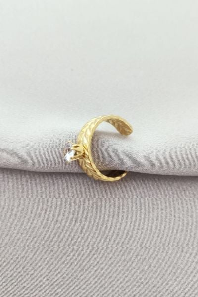 Çelik yüzük gold