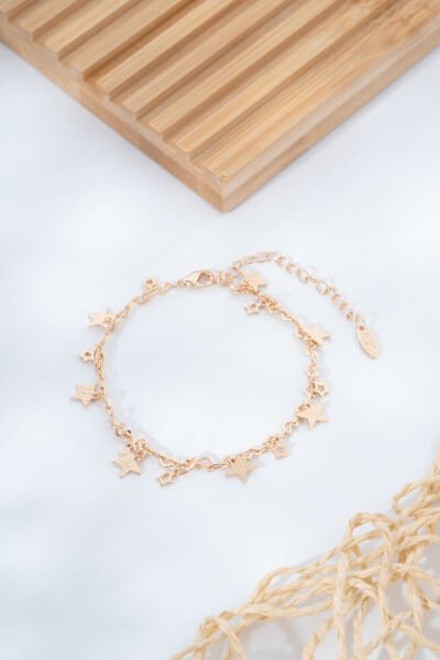 Rose Yıldız Figürlü Zincir VİP Bileklik