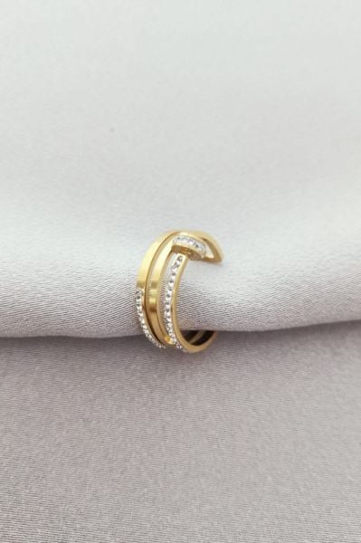 Çelik yüzük gold