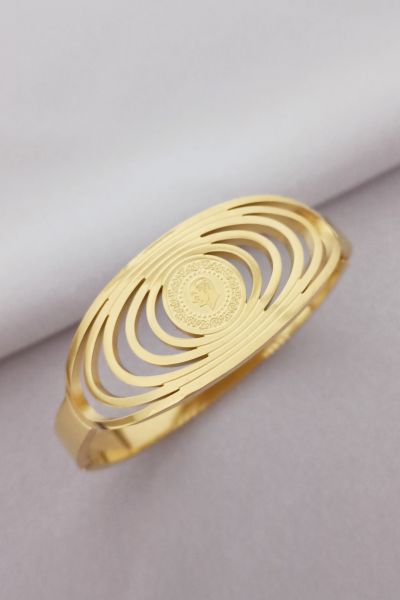 Çelik ata bileklik gold