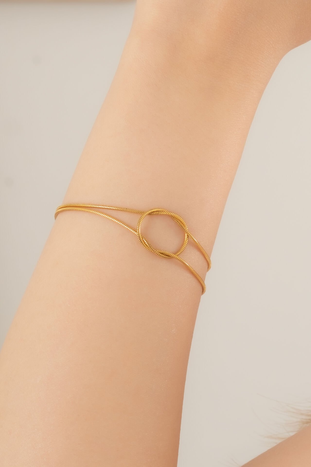 Gold Düğüm Bileklik