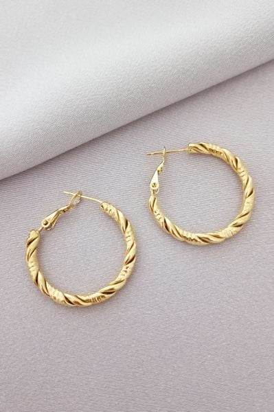 Çelik küpe gold