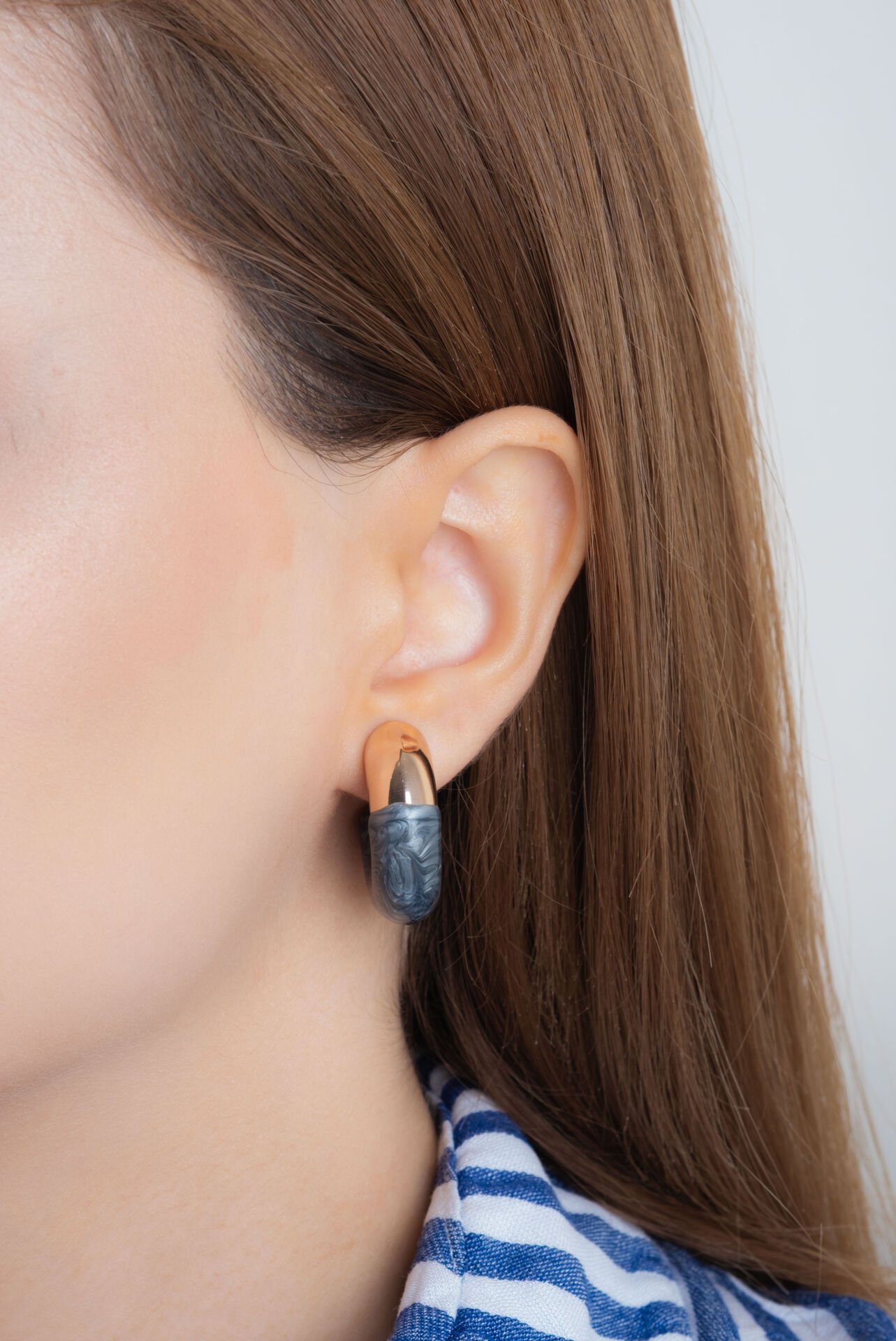 Antrasit Mega C VİP Küpe