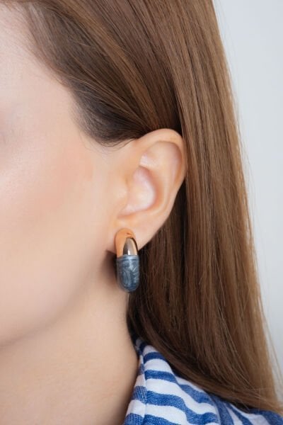 Antrasit Mega C VİP Küpe