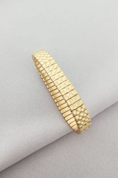 Çelik lastik bileklik Gold