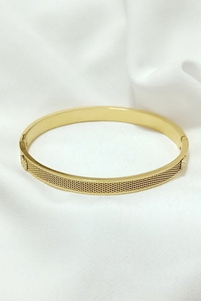 Love detaylı çelik bileklik