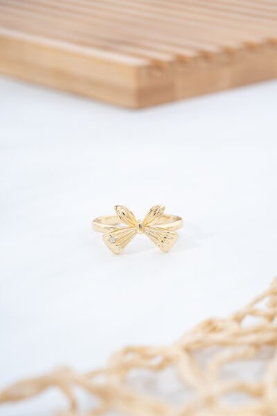 Gold Kurdele Figürlü Yüzük