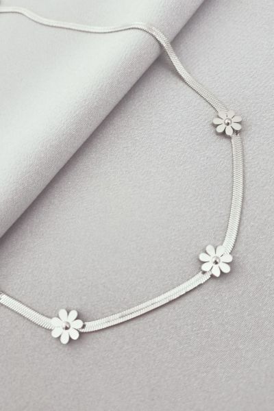 Çelik silver kolye