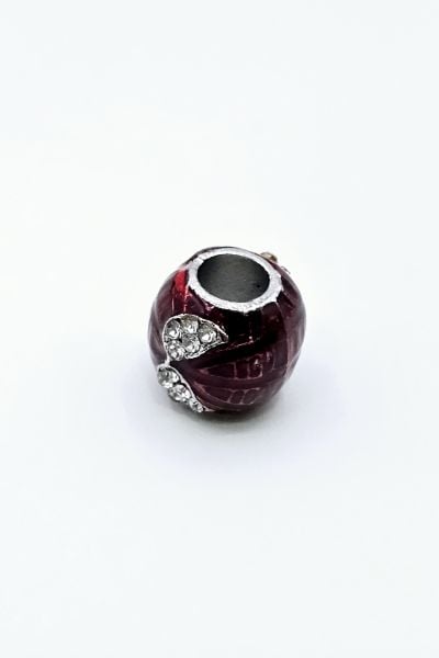 Çelik Zirkon Taşlı Charm