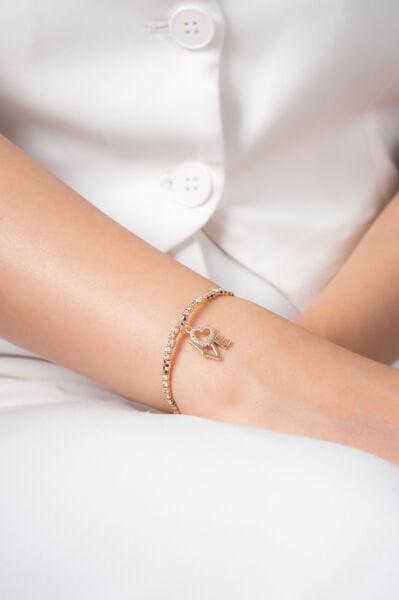 LOVE Yazılı Taşlı VİP Bileklik