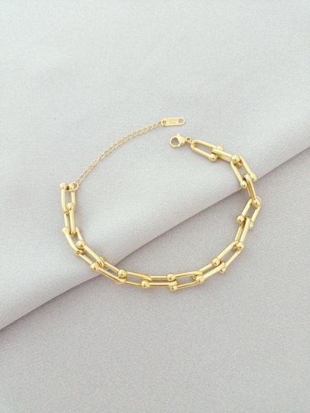 Çelik tiffany bileklik gold