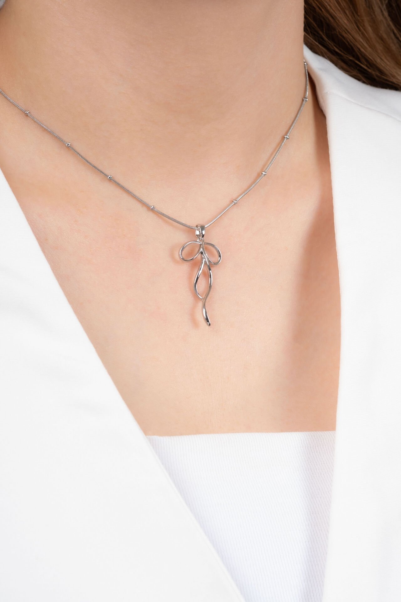 Silver Kıvrım Kolye