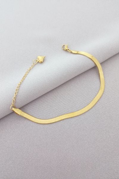Çelik italyan bileklik gold