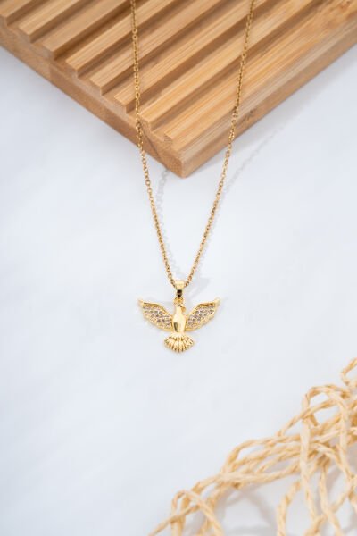 Gold Mini Anka Kuşu Kolye