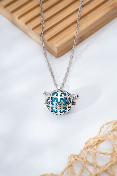 Silver Açılır Kafes Kolye