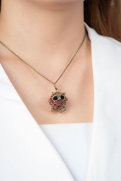 Baykuş Figürlü VİP Kolye