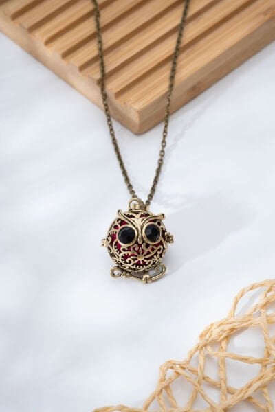 Baykuş Figürlü VİP Kolye