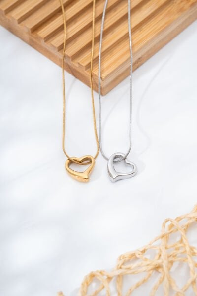 Kalp Formlu Kolye (GOLD -SİLVER)