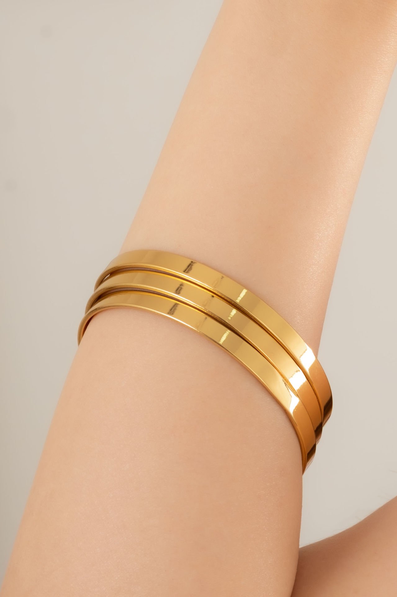 Çelik 3'lü Ajda bileklik 70mm