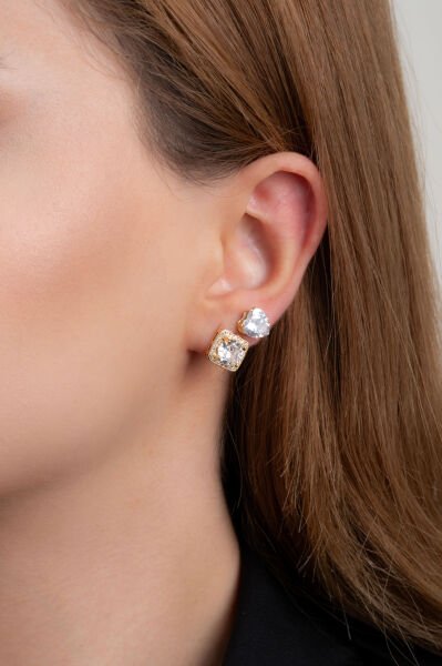 Gold Üçlü Minimal Küpe Seti