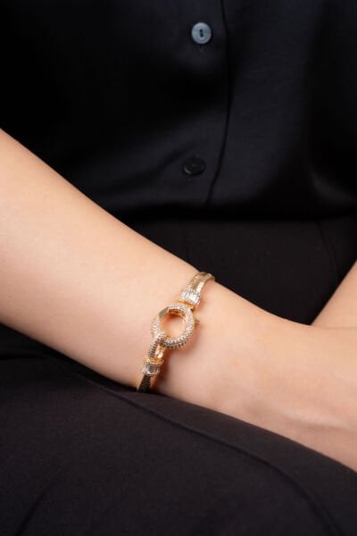 Rose Kalın Ezme Zincir Kopça VİP Bileklik