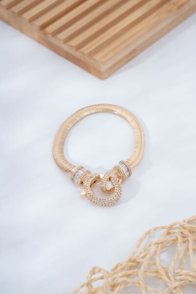 Rose Kalın Ezme Zincir Kopça VİP Bileklik