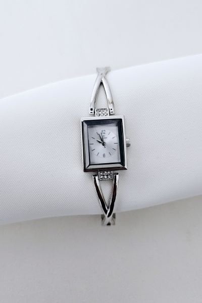 Metal kasa saat silver