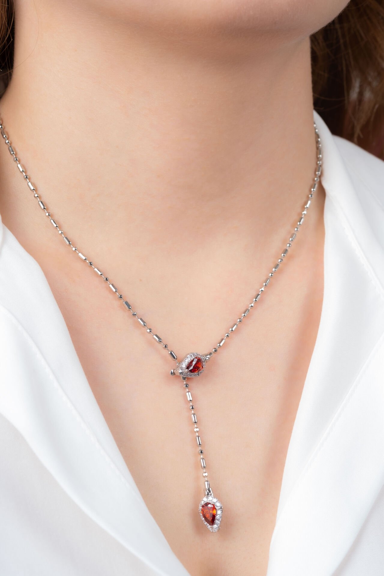 Silver Ayarlanabilir Y VİP Kolye