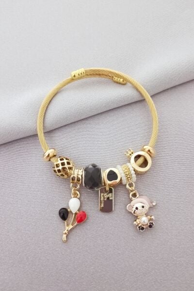 Çelik pandora bileklik gold