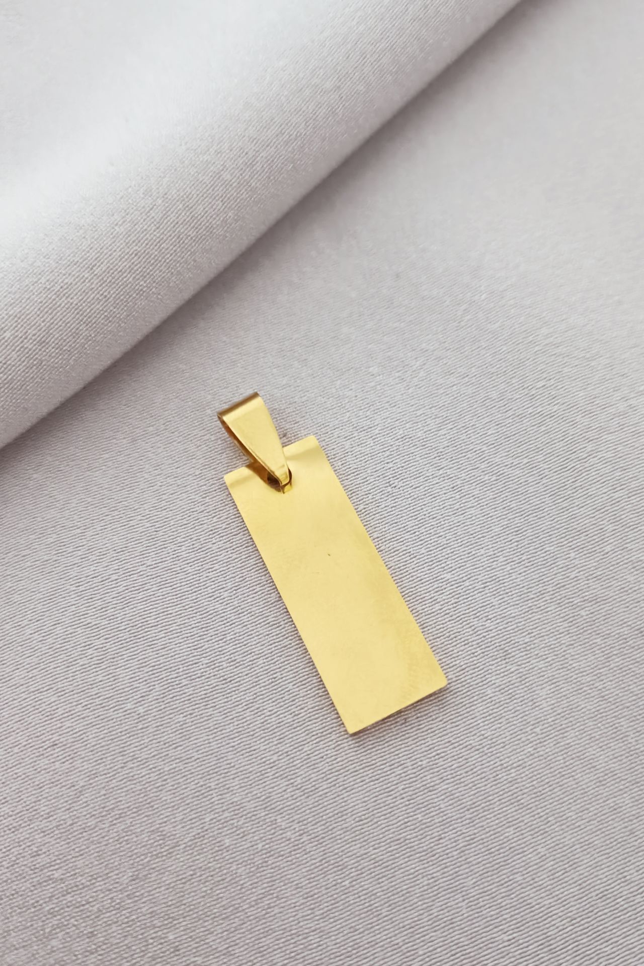 Çelik kolye ucu gold