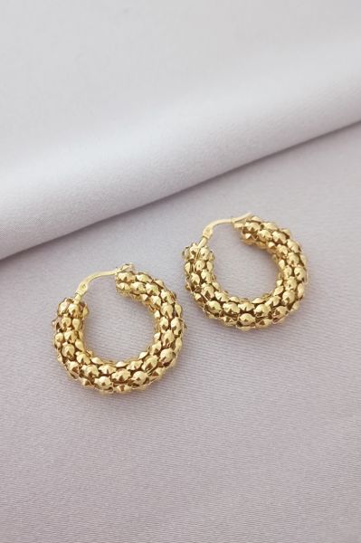 Çelik küpe gold