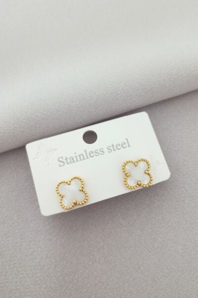 Çelik Van cleef küpe gold