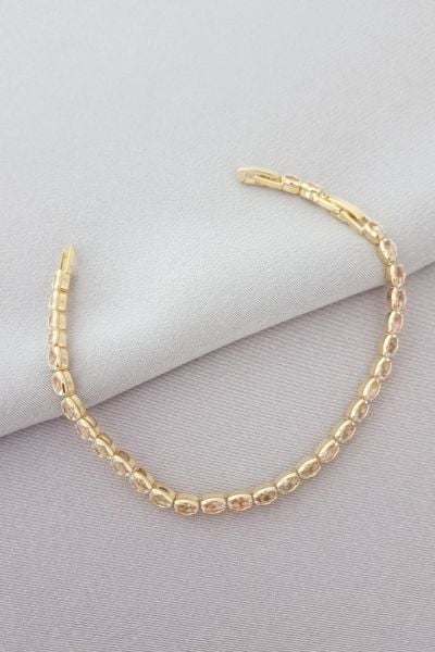 Çelik su yolu bileklik gold