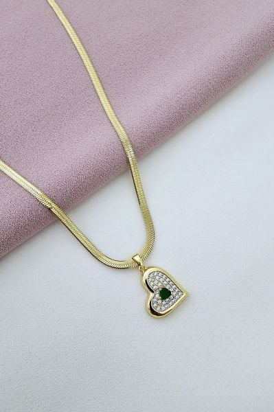 Çelik kolye gold