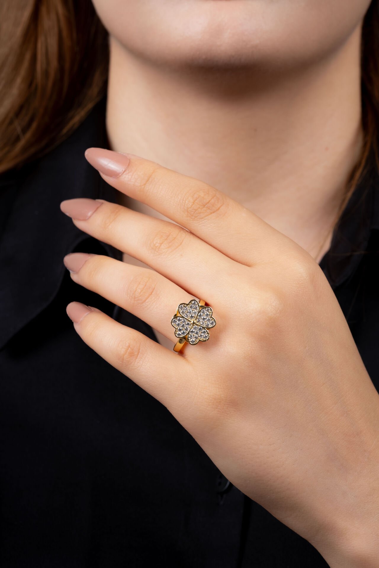 Gold Yonca Stres Yüzüğü