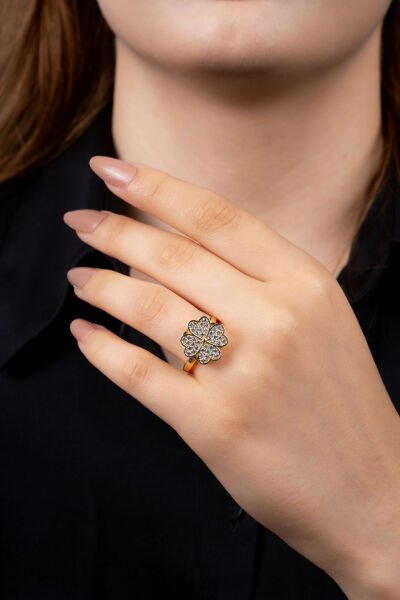 Gold Yonca Stres Yüzüğü