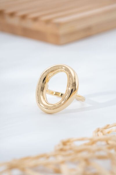 Gold Oval Yüzük