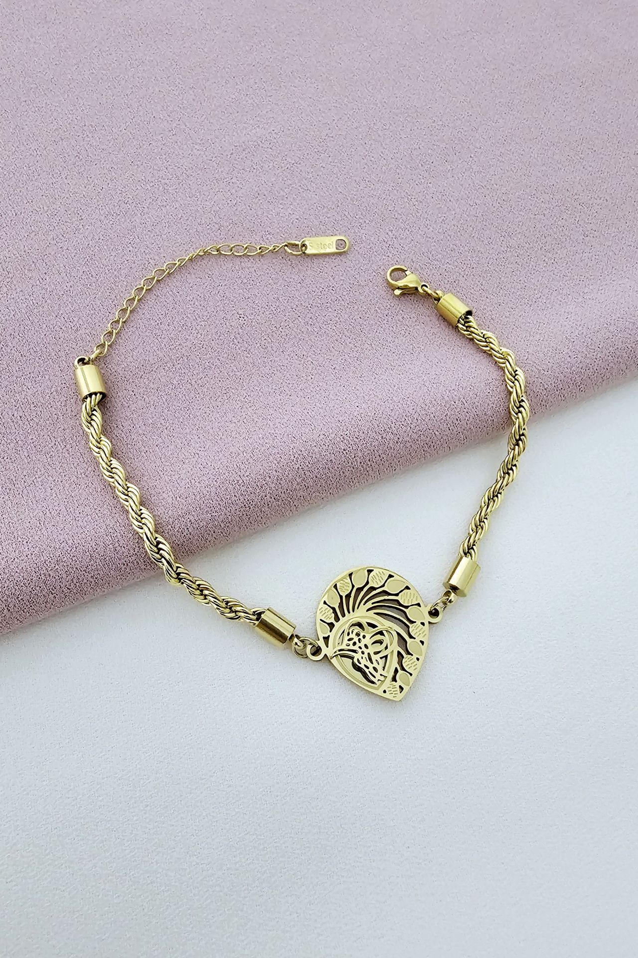 Çelik bileklik gold