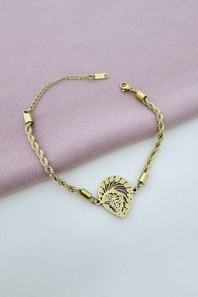 Çelik bileklik gold