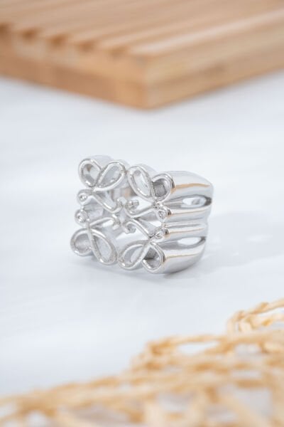Silver Motifli Yüzük