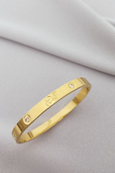 Çelik taşlı cartier bileklik