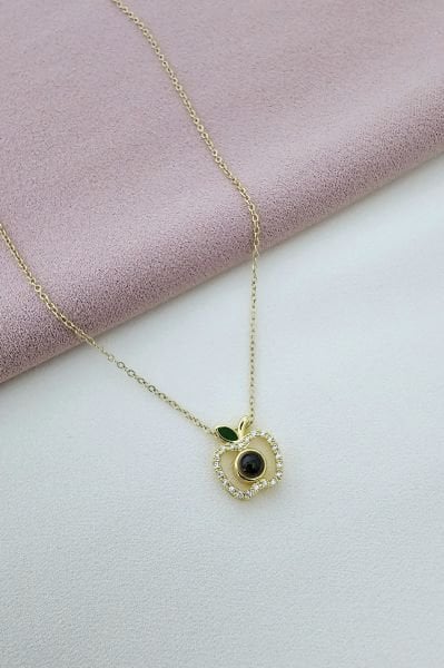 100 dilde seni seviyorum elma kolye