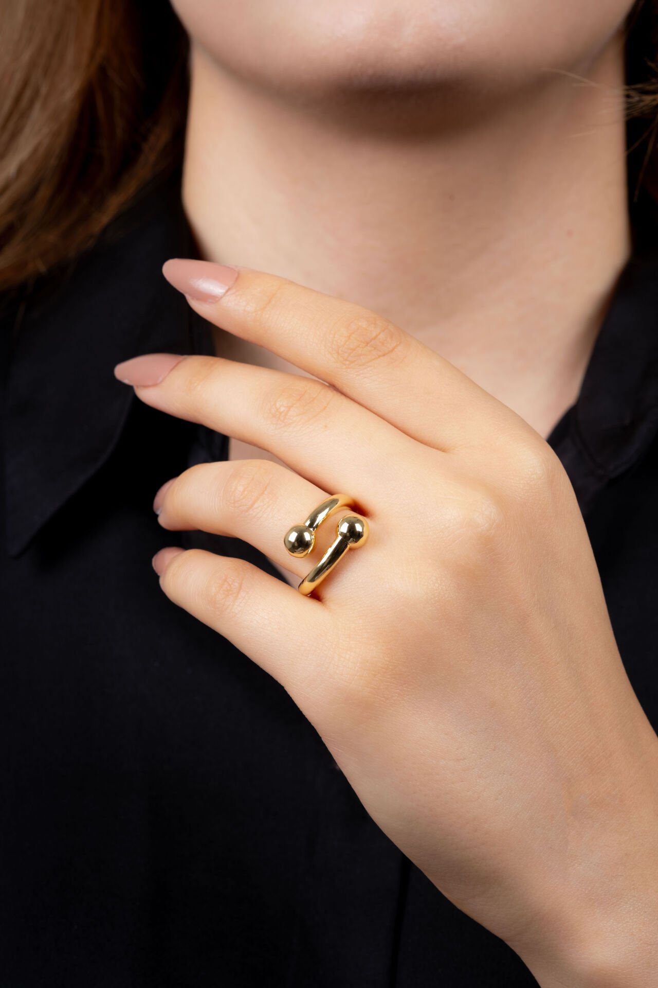 Gold Çift Toplu Yüzük