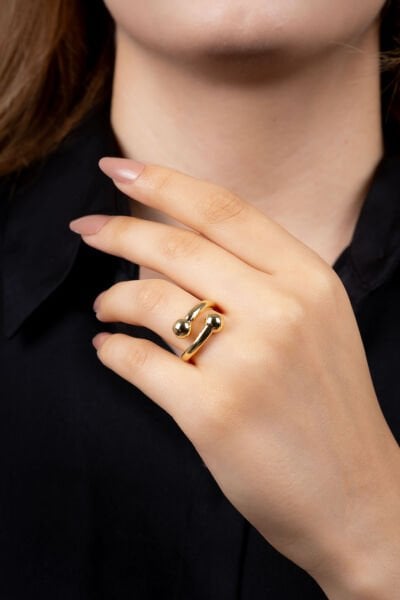 Gold Çift Toplu Yüzük