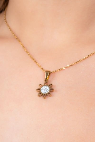 Güneş Motifli Kolye