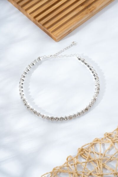 Silver Pırlanta Çember Kolye