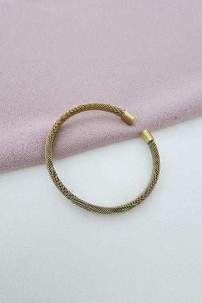 Çelik bileklik gold