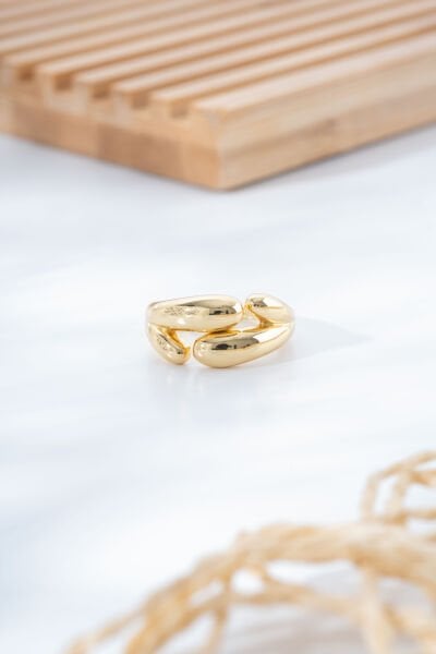 Gold Kalın Form Yüzük