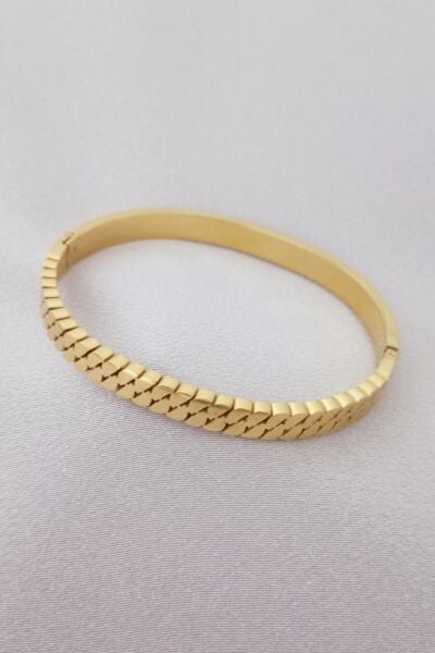 Çelik bileklik gold