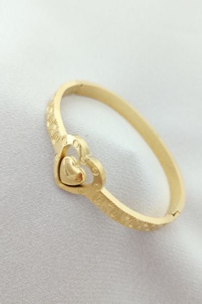 Çelik kalp cartier bileklik